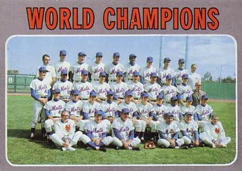 1970 Topps #1 World Champions (New York Mets) Front
