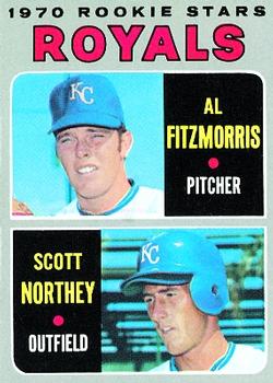 1970 Topps #241 Royals 1970 Rookie Stars (Al Fitzmorris / Scott Northey) Front