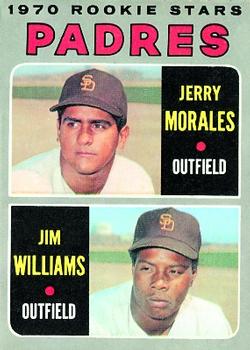 1970 Topps #262 Padres 1970 Rookie Stars (Jerry Morales / Jim Williams) Front