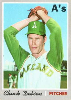 1970 Topps #331 Chuck Dobson Front