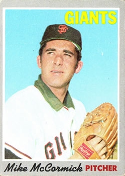 1970 Topps #337 Mike McCormick Front