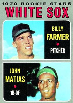 1970 Topps #444 White Sox 1970 Rookie Stars (Billy Farmer / John Matias) Front