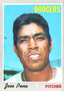 1970 Topps #523 Jose Pena Front