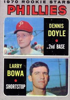 1970 Topps #539 Phillies 1970 Rookie Stars (Dennis Doyle / Larry Bowa) Front