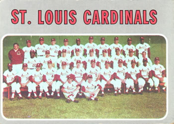 1970 Topps #549 St. Louis Cardinals Front