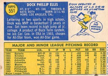  1969 Topps # 286 Dock Ellis Pittsburgh Pirates (Baseball Card)  EX Pirates : Collectibles & Fine Art