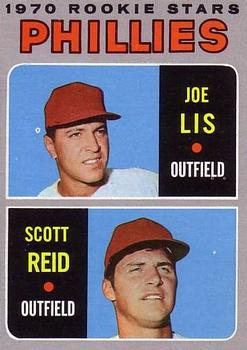 1970 Topps #56 Phillies 1970 Rookie Stars (Joe Lis / Scott Reid) Front