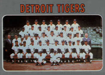 1970 Topps #579 Detroit Tigers Front