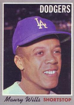 1970 Topps #595 Maury Wills Front