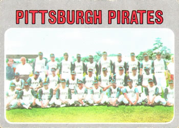 1970 Topps #608 Pittsburgh Pirates Front