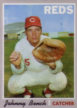 1970 Topps #660 Johnny Bench Front