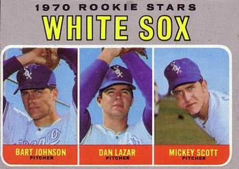 1970 Topps #669 White Sox 1970 Rookie Stars (Bart Johnson / Dan Lazar / Mickey Scott) Front