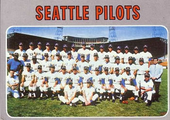 1970 Topps #713 Seattle Pilots Front