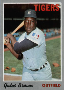 1970 Topps #98 Gates Brown Front