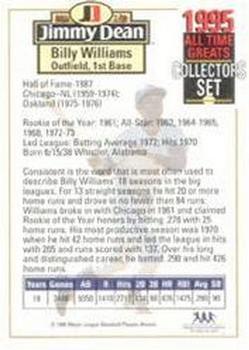 1995 Jimmy Dean All-Time Greats #NNO Billy Williams Back