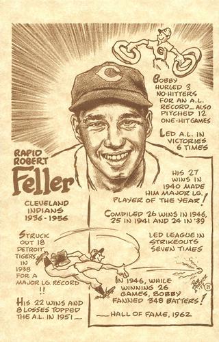 1977-81 Bob Parker Hall of Fame #21 Bob Feller Front
