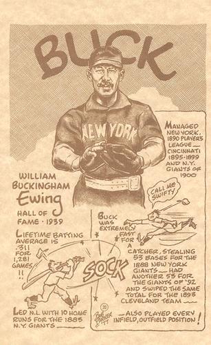 1977-81 Bob Parker Hall of Fame #20 Buck Ewing Front