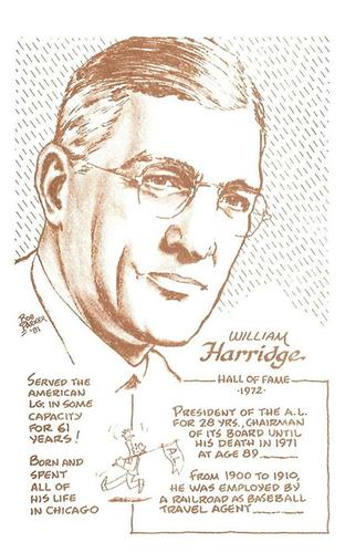1977-81 Bob Parker Hall of Fame #91 Will Harridge Front