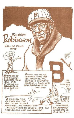 1977-81 Bob Parker Hall of Fame #98 Wilbert Robinson Front