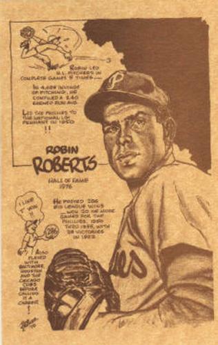 1977-81 Bob Parker Hall of Fame #72 Robin Roberts Front