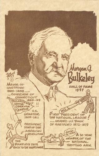 1977-81 Bob Parker Hall of Fame #8 Morgan Bulkeley Front