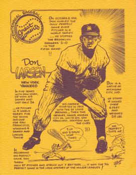 1977 Bob Parker More Baseball Cartoons #10 Don Larsen Front