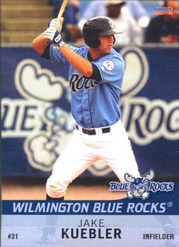 2012 Choice Wilmington Blue Rocks #15 Jake Kuebler Front