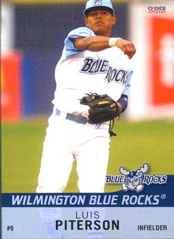 2012 Choice Wilmington Blue Rocks #21 Luis Piterson Front