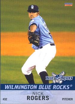 2012 Choice Wilmington Blue Rocks #22 Nick Rogers Front