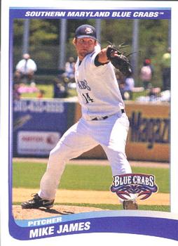 2009 Choice Southern Maryland Blue Crabs #10 Mike James Front