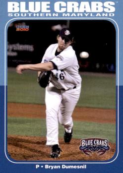 2010 Choice Southern Maryland Blue Crabs #6 Bryan Dumesnil Front