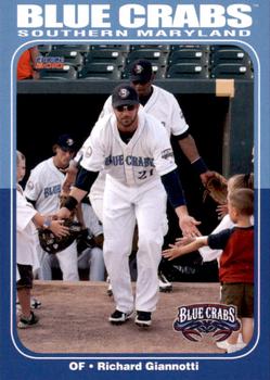 2010 Choice Southern Maryland Blue Crabs #8 Richard Giannotti Front