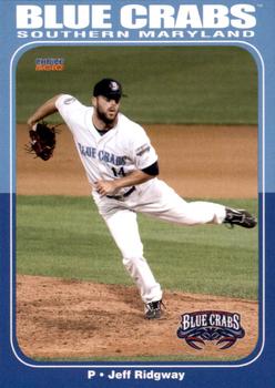 2010 Choice Southern Maryland Blue Crabs #21 Jeff Ridgway Front