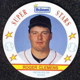 1991 Holsum Discs #13 Roger Clemens Front