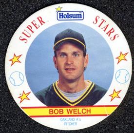 1991 Holsum Discs #14 Bob Welch Front