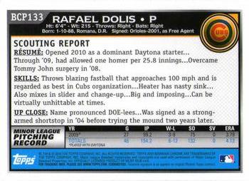 2010 Bowman Chrome - Prospects #BCP133 Rafael Dolis Back