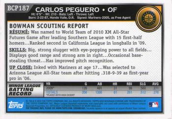 2010 Bowman Chrome - Prospects #BCP187 Carlos Peguero Back
