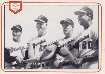 1983 Franchise Brooks Robinson #23 Orioles' power parade (Brooks Robinson / Boog Powell / Frank Robinson / Curt Blefary) Front