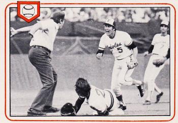 1983 Franchise Brooks Robinson #35 Getting umps' attention Front