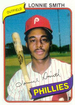 1980 Topps Burger King Philadelphia Phillies #14 Lonnie Smith Front