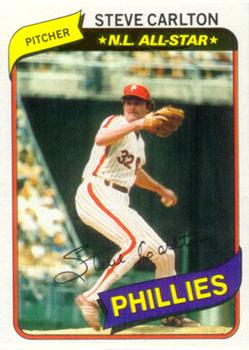 1980 Topps Burger King Philadelphia Phillies #15 Steve Carlton Front