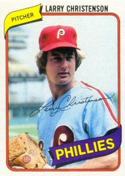 1980 Topps Burger King Philadelphia Phillies #16 Larry Christenson Front