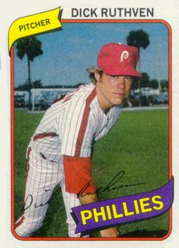 1980 Topps Burger King Philadelphia Phillies #19 Dick Ruthven Front
