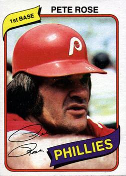1980 Topps Burger King Philadelphia Phillies #4 Pete Rose Front