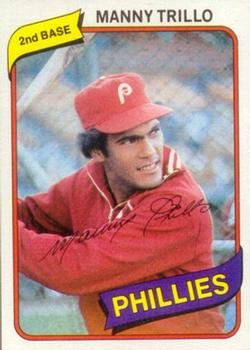 1980 Topps Burger King Philadelphia Phillies #5 Manny Trillo Front