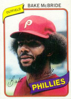 1980 Topps Burger King Philadelphia Phillies #9 Bake McBride Front
