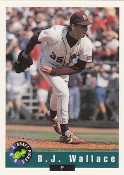 1992 Classic Draft Picks - Four Sport Previews #3 B.J. Wallace Front