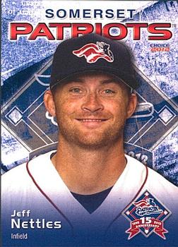 2012 Choice Somerset Patriots #21 Jeff Nettles Front