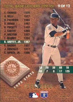 1996 Leaf - Total Bases #9 Ken Griffey, Jr. Back