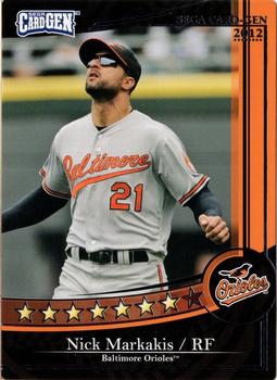 2012 Sega Card-Gen #007 Nick Markakis Front